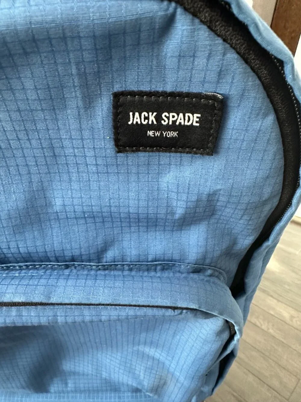 Jack Spade Men's Admiral Blue Solid Ripstop Bookpack/Backpack